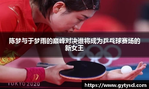 陈梦与于梦雨的巅峰对决谁将成为乒乓球赛场的新女王